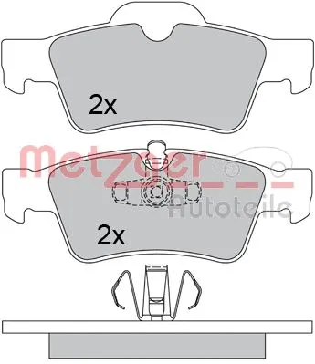 Brake Pad Set, disc brake (1170345)