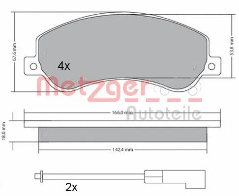 Brake Pad Set, disc brake