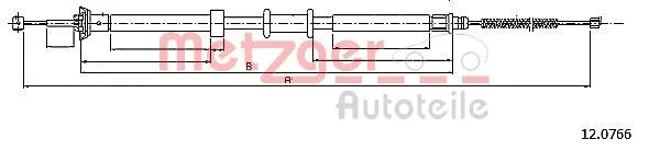 Cable Pull, parking brake (12.0766)