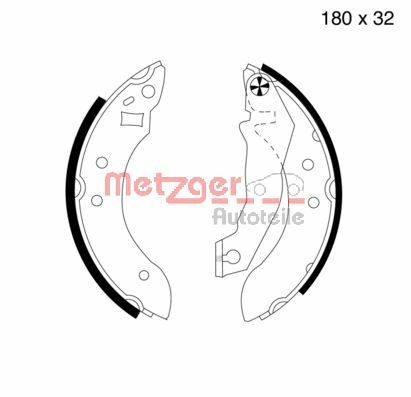 Brake Shoe Set (MG 364)