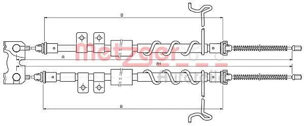 Cable Pull, parking brake (10.5334)