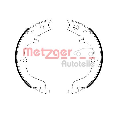 Brake Shoe Set, parking brake (MG 110)