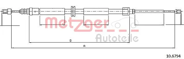 Cable Pull, parking brake (10.6794)