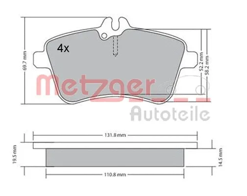 Brake Pad Set, disc brake