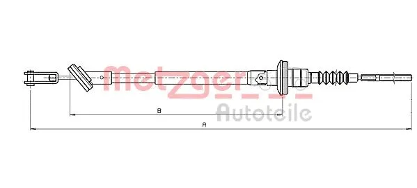 Cable Pull, clutch control (18.3500)
