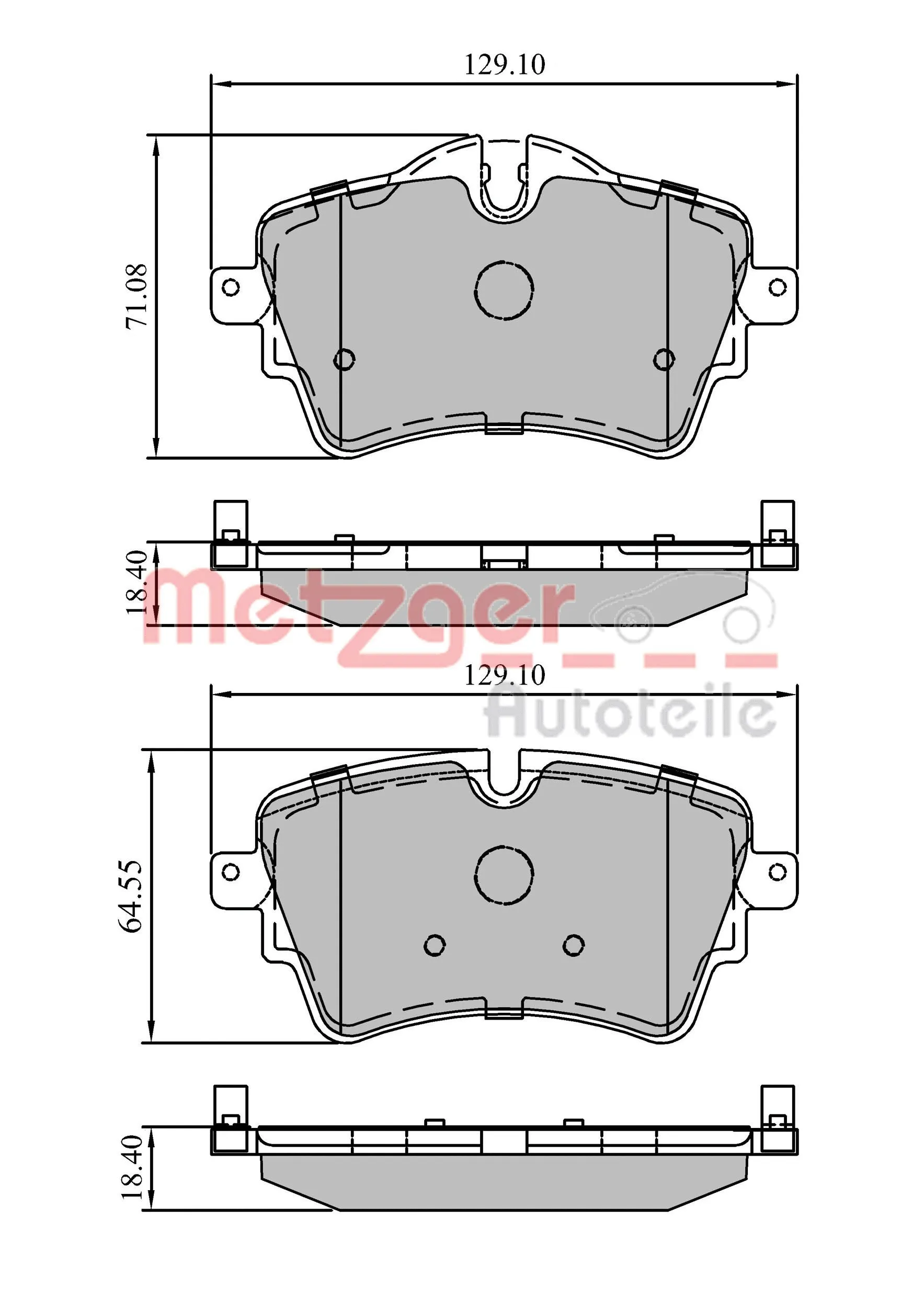 Brake Pad Set, disc brake (1170833)