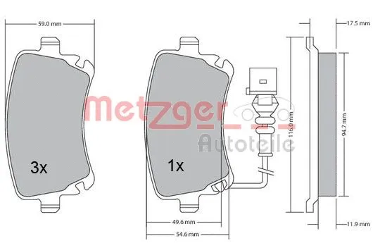 Brake Pad Set, disc brake
