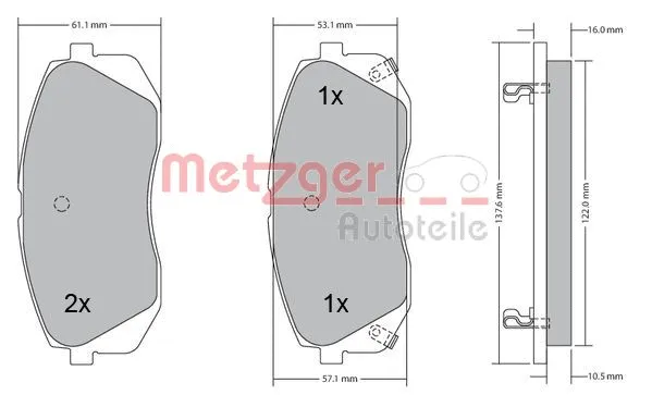 Brake Pad Set, disc brake