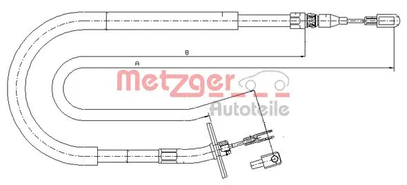 Cable Pull, parking brake (10.9876)