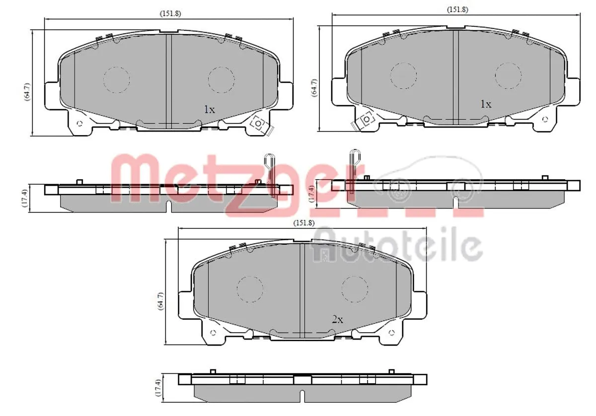 Brake Pad Set, disc brake