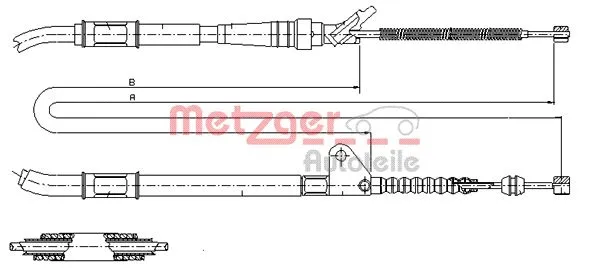 Cable Pull, parking brake (17.1467)