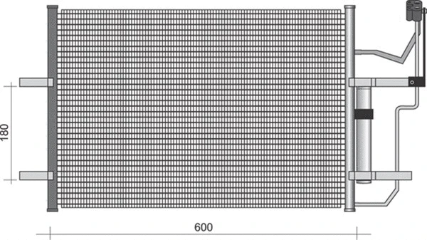 Condenser, air conditioning (350203355000)