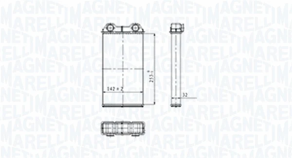 Heat Exchanger, interior heating (350218439000)