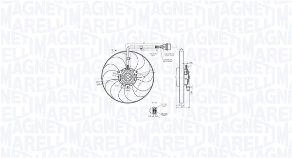 Fan, engine cooling (069422847010)