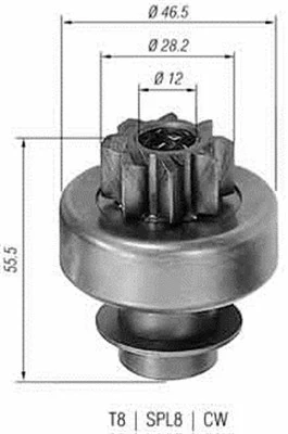 Pinion, starter (940113020130)