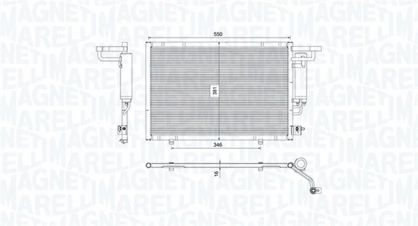 Condenser, air conditioning (350203754000)