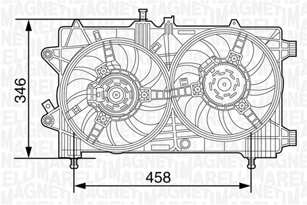 Fan, engine cooling (069422447010)