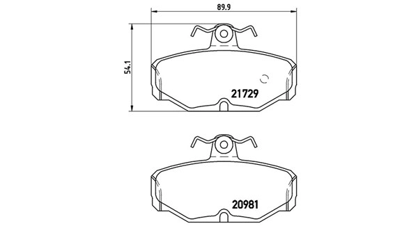 Brake Pad Set, disc brake (363700424079)