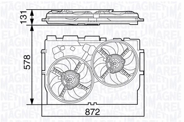 Fan, engine cooling (069422583010)