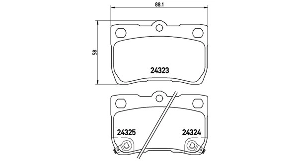 Brake Pad Set, disc brake (363700483073)
