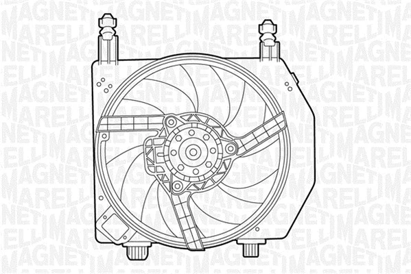 Fan, engine cooling (069422399010)
