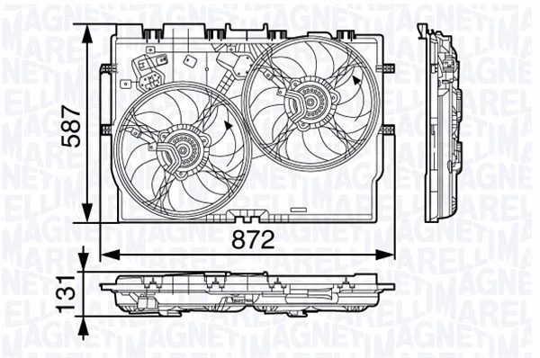 Fan, engine cooling (069422584010)