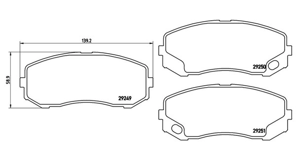 Brake Pad Set, disc brake (363700454043)