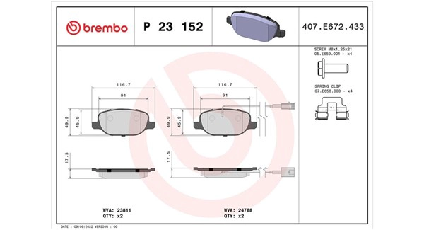 Brake Pad Set, disc brake