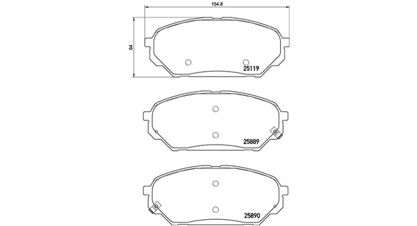 Brake Pad Set, disc brake (363700430071)
