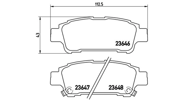 Brake Pad Set, disc brake (363700483056)