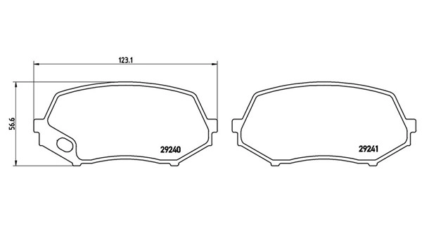 Brake Pad Set, disc brake (363700454044)