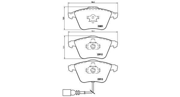 Brake Pad Set, disc brake (363700485079)