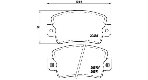 Brake Pad Set, disc brake (363700468007)