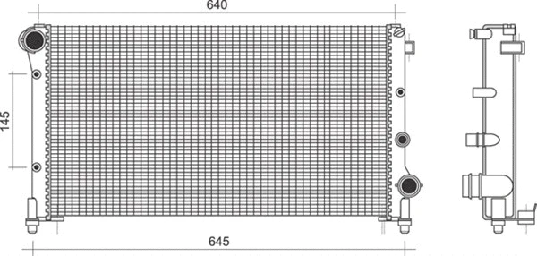 Radiator, engine cooling (350213107600)