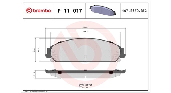 Brake Pad Set, disc brake