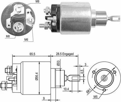 Solenoid Switch, starter (940113050428)