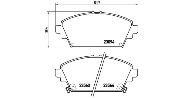 Brake Pad Set, disc brake (363700428029)