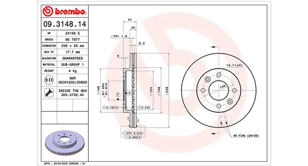 Brake Disc (360406042400)
