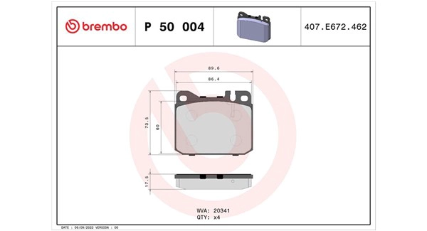 Brake Pad Set, disc brake