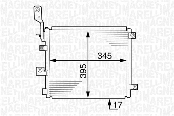 Condenser, air conditioning (350203614000)