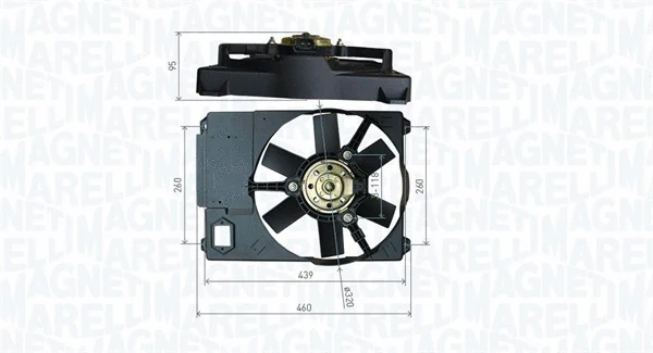 Fan, engine cooling (069422800010)