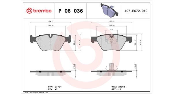 Brake Pad Set, disc brake