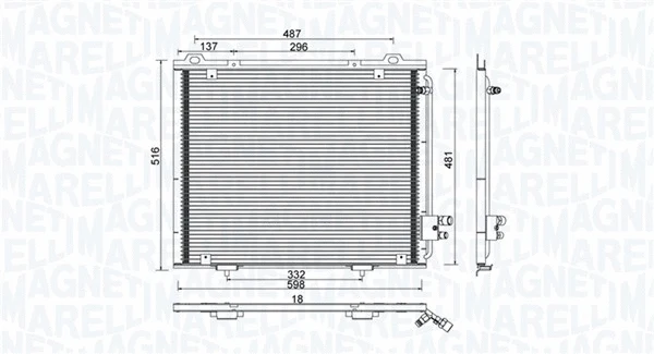 Condenser, air conditioning (350203889000)