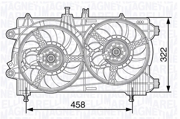 Fan, engine cooling (069422481010)