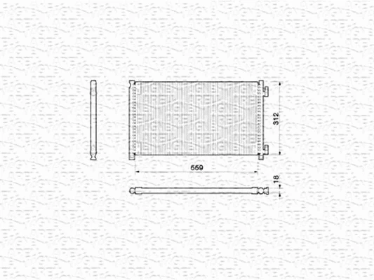 Condenser, air conditioning (350203145000)