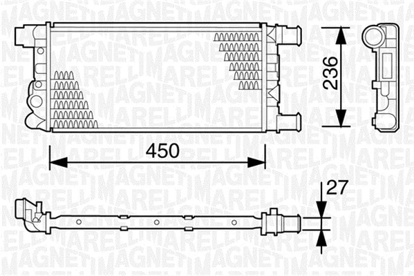 Radiator, engine cooling (350213103003)