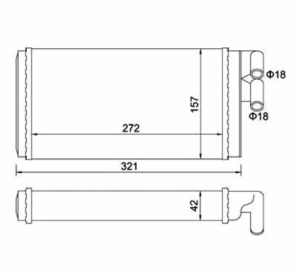 Heat Exchanger, interior heating (359000300790)