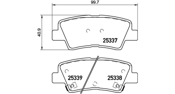 Brake Pad Set, disc brake (363700430106)