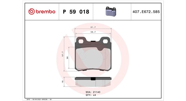 Brake Pad Set, disc brake