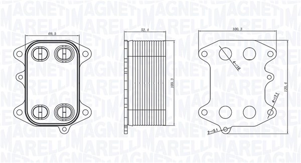 Oil Cooler, engine oil (350300003300)
